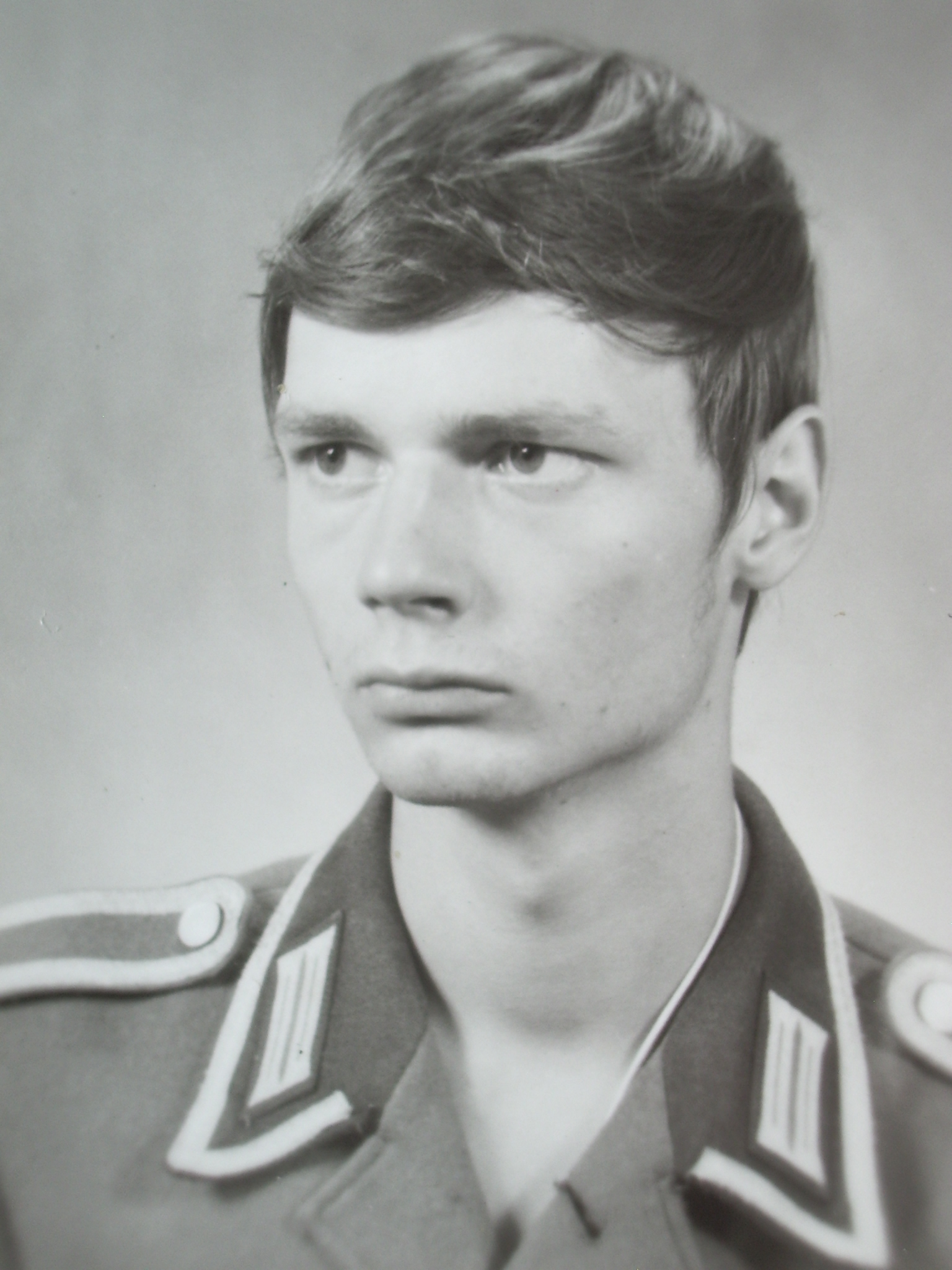 Roland Egersdörfer dans l’armée est-allemande en 1974